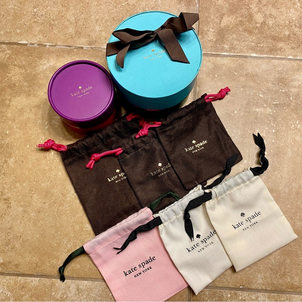 Kate Spade jewelry boxes and storage bags